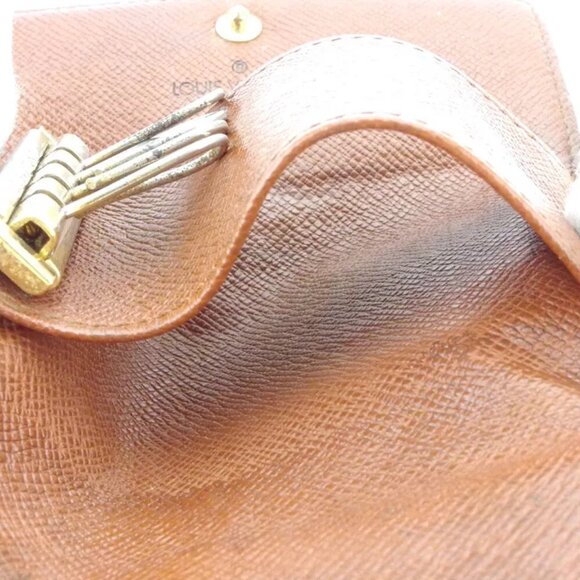 Louis Vuitton key case Monogram beige Monogram canvas Authentic used T10537 - Picture 9 of 9